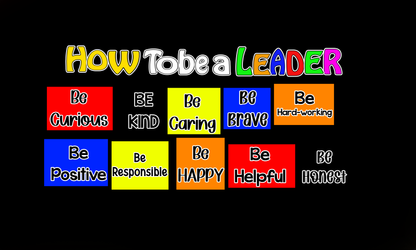 Motivational Bulletin Board Kit for School Hallway, How To Be A LEADER, Printable DIY Kit to Print, Cut, & Hang