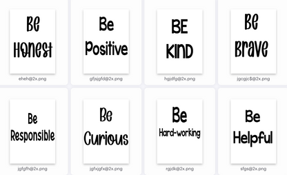 Motivational Bulletin Board Kit for School Hallway, How To Be A LEADER, Printable DIY Kit to Print, Cut, & Hang